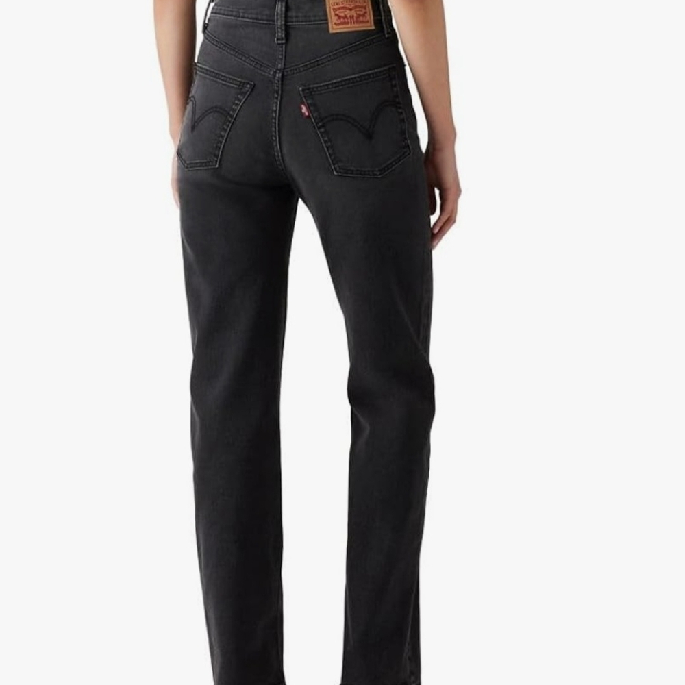 Levi's Women's Dark Gray Straight Leg Jeans